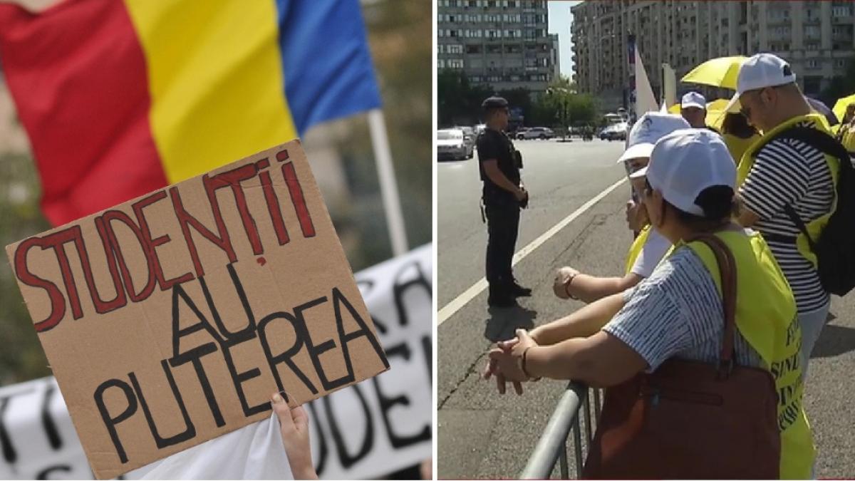 studentii sustin protestul profesorilor si vor merge si ei in piata victoriei