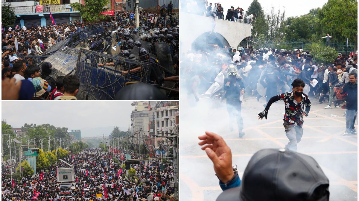 violente in kathmandu sunt zeci de morti si raniti tinerii au luat cu asalt parlamentul politia a dat cu gaze lacrimogene