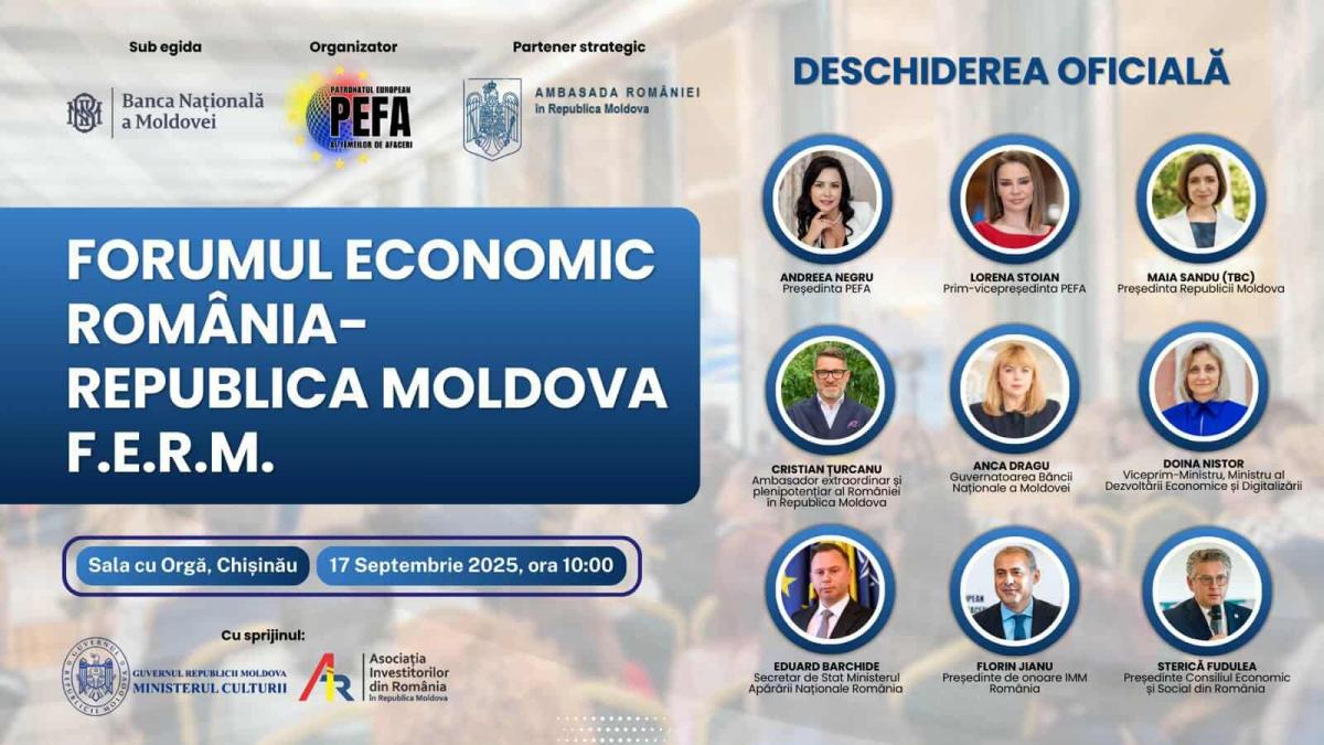 forumul economic romania republica moldova f e r m lansarea indexului antreprenoriatului feminin la chisinau