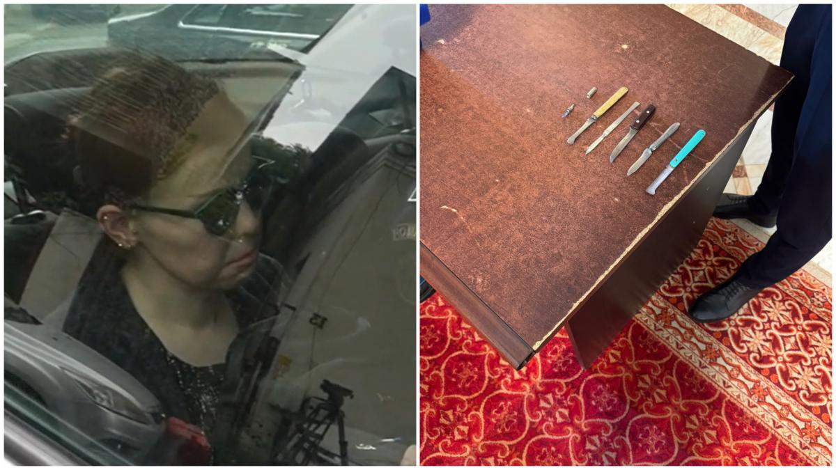 femeia care a vrut sa intre in parlament cu 6 cutite a spus ca le poarta la ea tot timpul si nu a stiut ca nu e voie