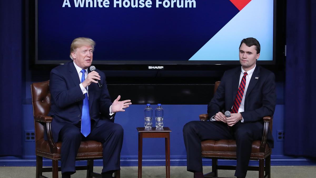 donald trump il vedea pe charlie kirk viitor presedinte al sua i am spus charlie cred ca ai o sansa buna