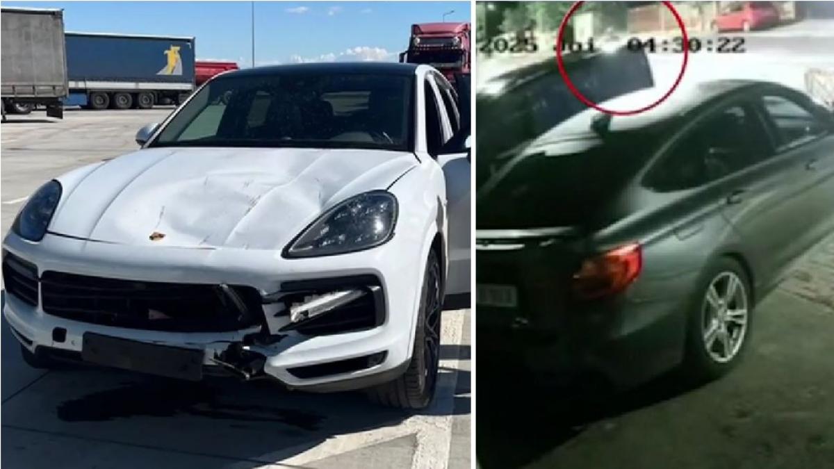 primele imagini cu soferita beata care a ucis un barbat aflat pe scuter si a fugit accidentul de la marginea capitalei a fost filmat