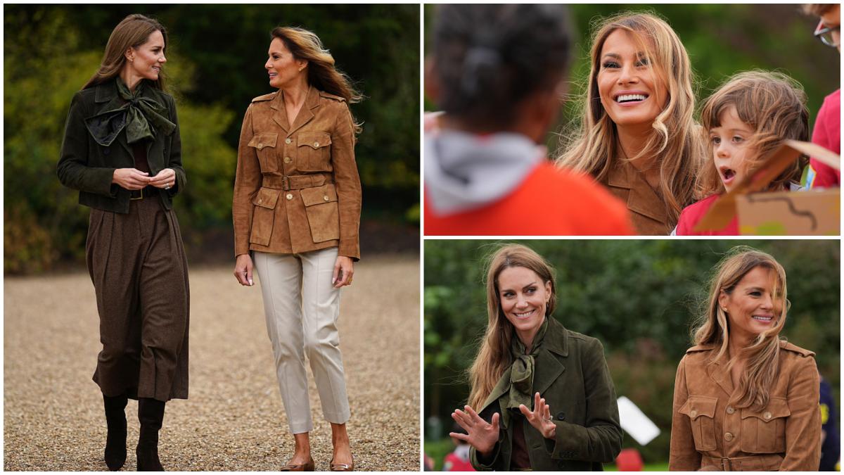 imagini senzationale cu melania trump si printesa catherine dupa bal au iesit afara ca sa faca hoteluri pentru insecte