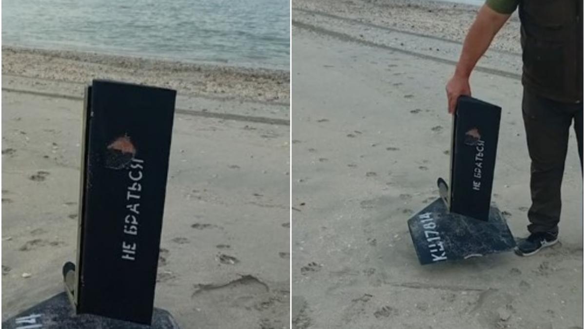 noi bucati de drona gasite pe litoralul romanesc mesaj de avertizare in limba rusa