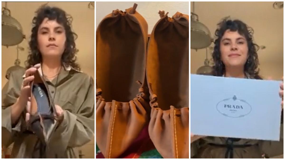 istoria se repeta pantofi de dama de 1 100 de euro perechea lansati de prada seamana izbitor cu opincile romanesti