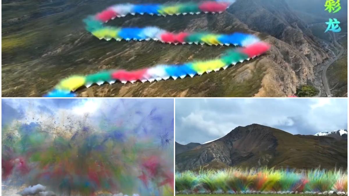 o companie a organizat un foc de artificii ca un dragon in himalaya dar deznodamantul a fost altul decat si a dorit