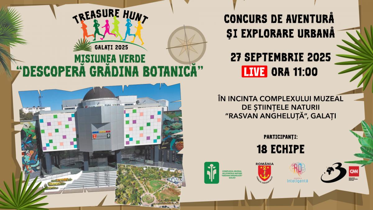 misiunea verde descopera gradina botanica eveniment tip treasure hunt sambata 27 septembrie