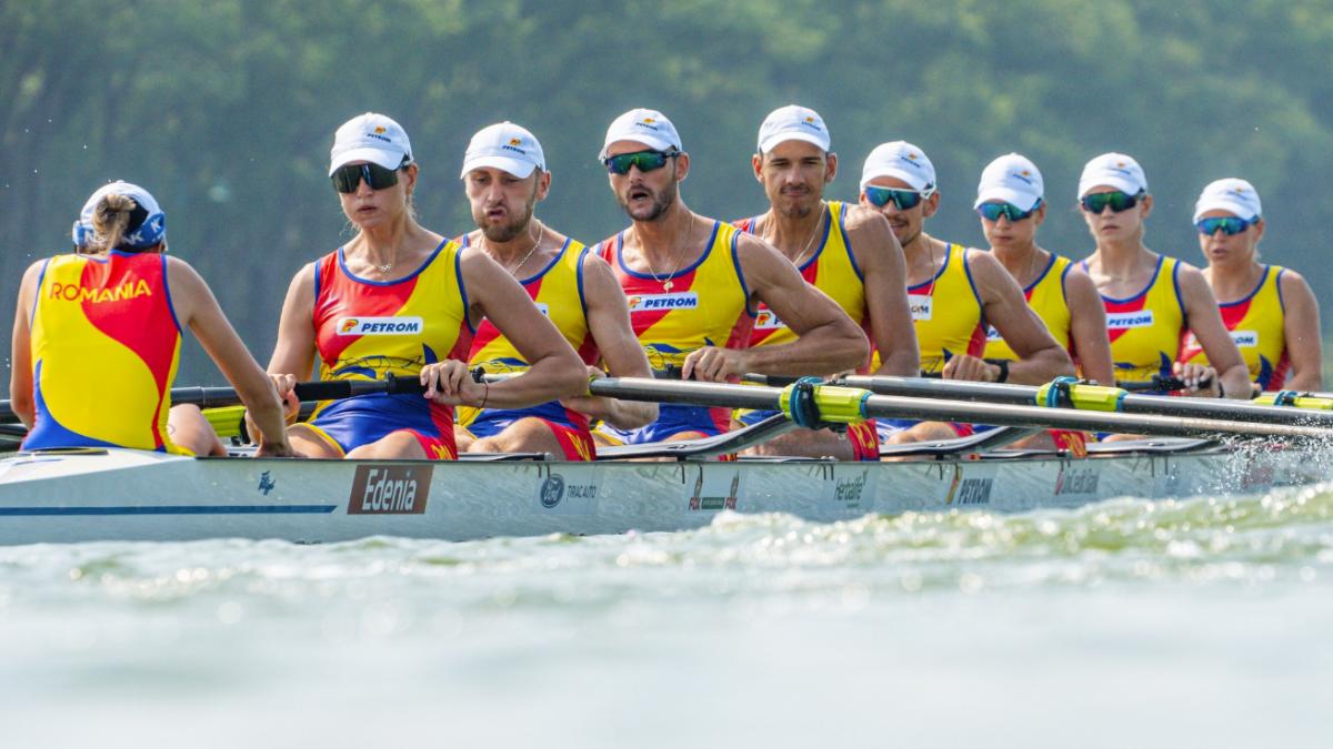 romania intra in istorie cu medalia de aur la 8 1 mixt la campionatul mondial de canotaj proba a fost introdusa in premiera