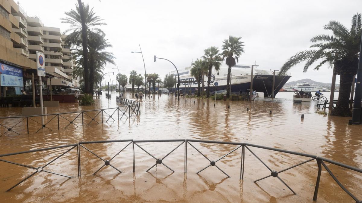 imagini apocaliptice din timpul furtunilor care au lovit ibiza si formentera s au produs inundatii devastatoare
