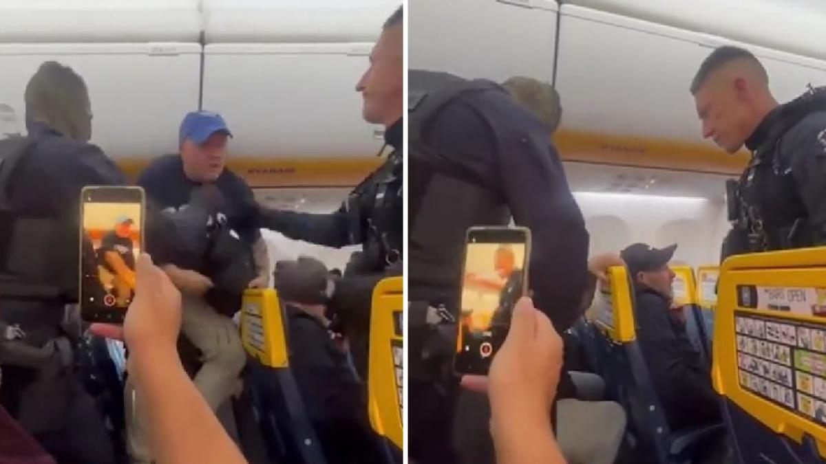 un avion ryanair a aterizat de urgenta in franta dupa ce un barbat beat a vrut sa deschida usile avionului in timpul zborului