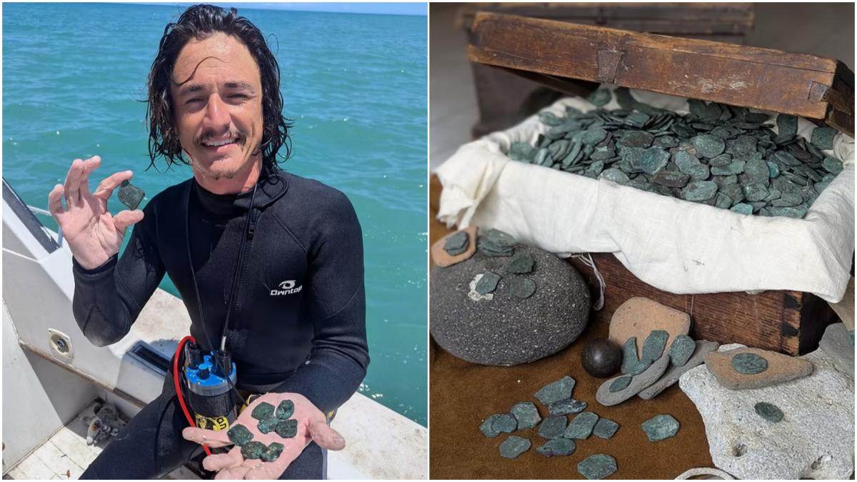 comoara de 1 milion descoperita de un echipaj de salvare pe o epava spaniola scufundata de uragan acum 300 de ani