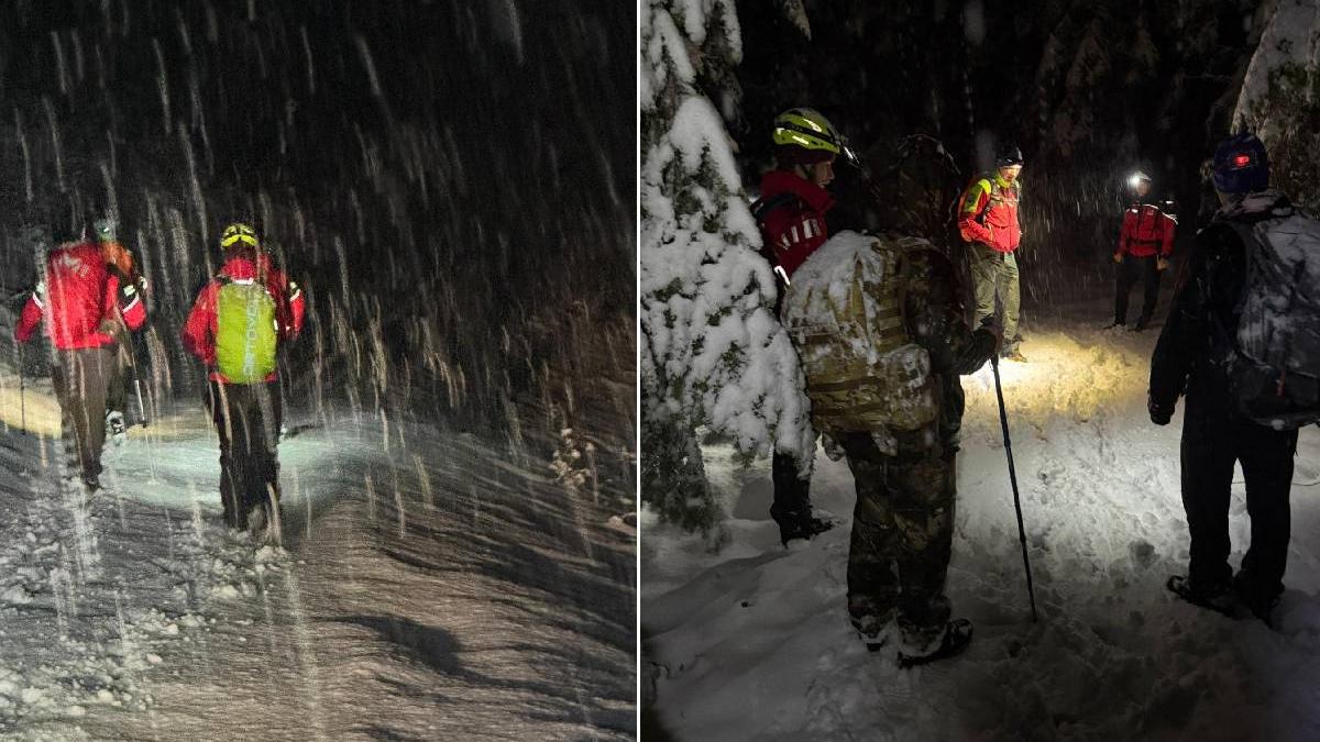 cinci persoane blocate in zapada in statiunea montana parang au fost salvate de jandarmii montani