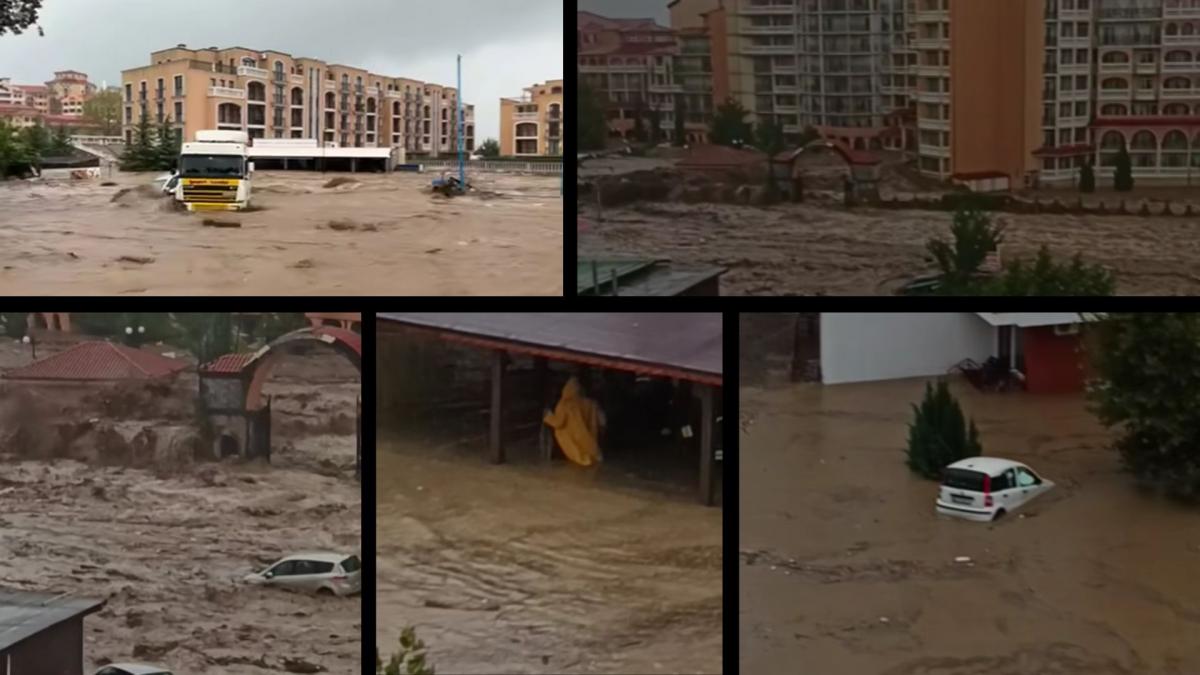 inundatii masive in bulgaria peste 100 de litri de apa pe metru patrat statiunea elenite luata complet de viituri