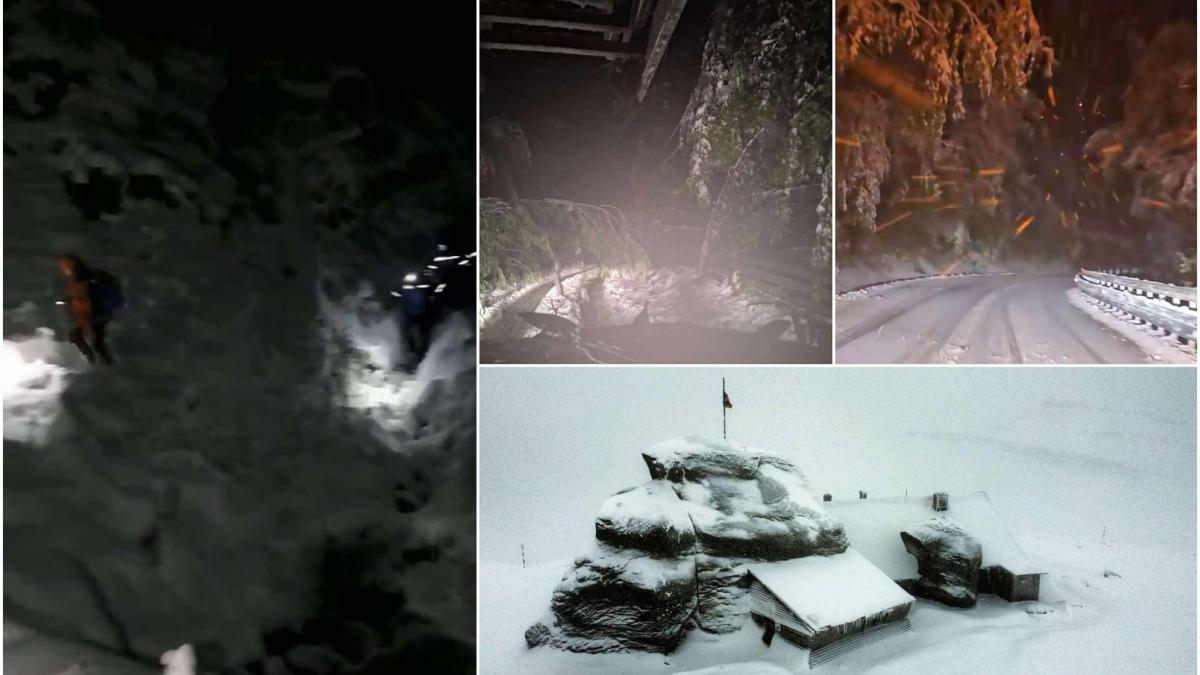 blackout in statiuni montane masini blocate si turisti salvati din zapada de jumatate de metru ninsoarea face prapad la munte