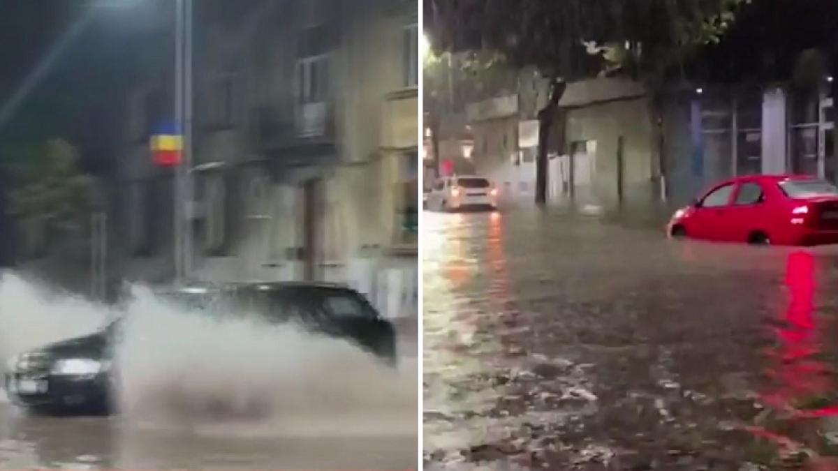 imagini cu dezastrul provocat de ciclonul care a lovit romania in sudul tarii a plouat in cateva ore cat pentru doua luni