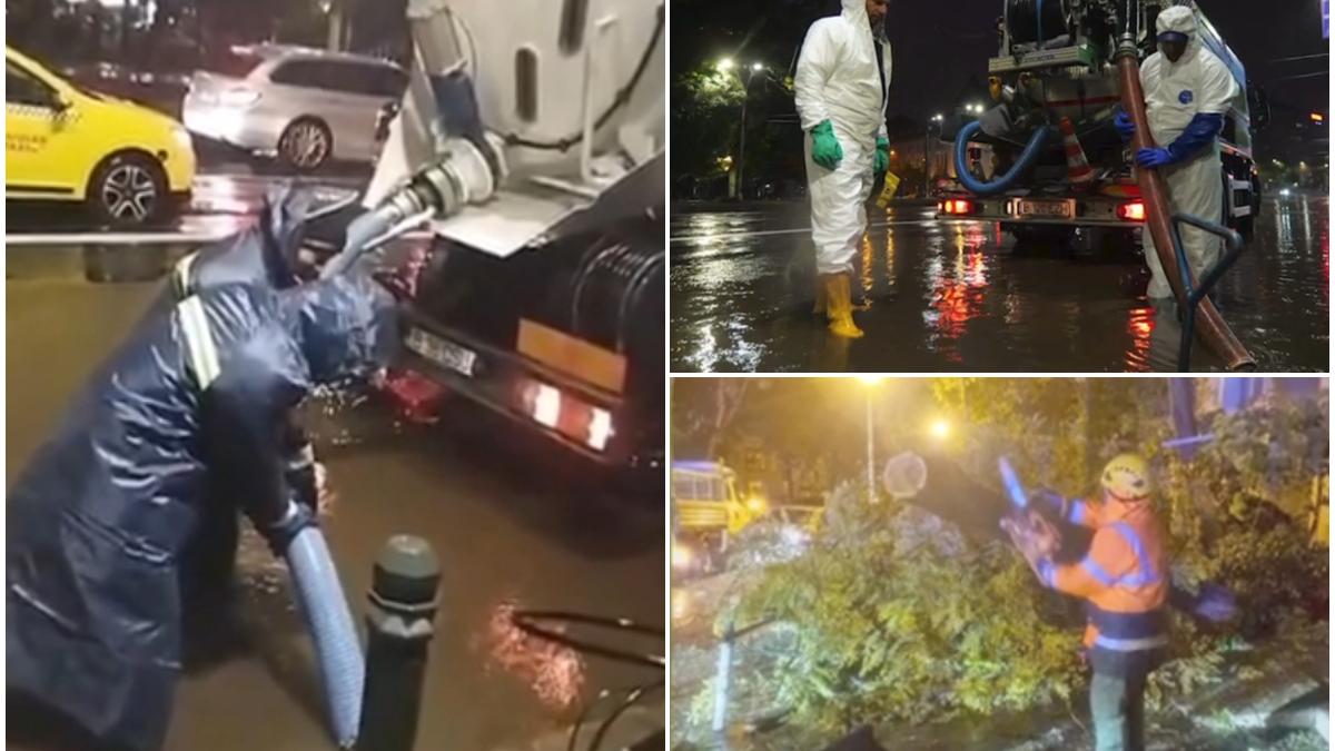 a inceput potopul de cod rosu primele efecte ale furtunilor puternice pene de curent copaci cazuti si blocuri fara apa