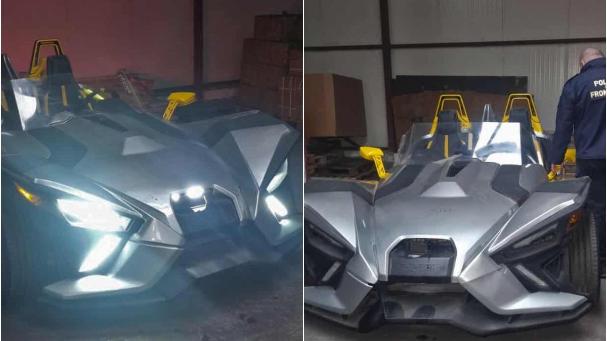 un triciclu cu motor in valoare de aproximativ 20 000 de euro a fost descoperit de politisti in portul constanta