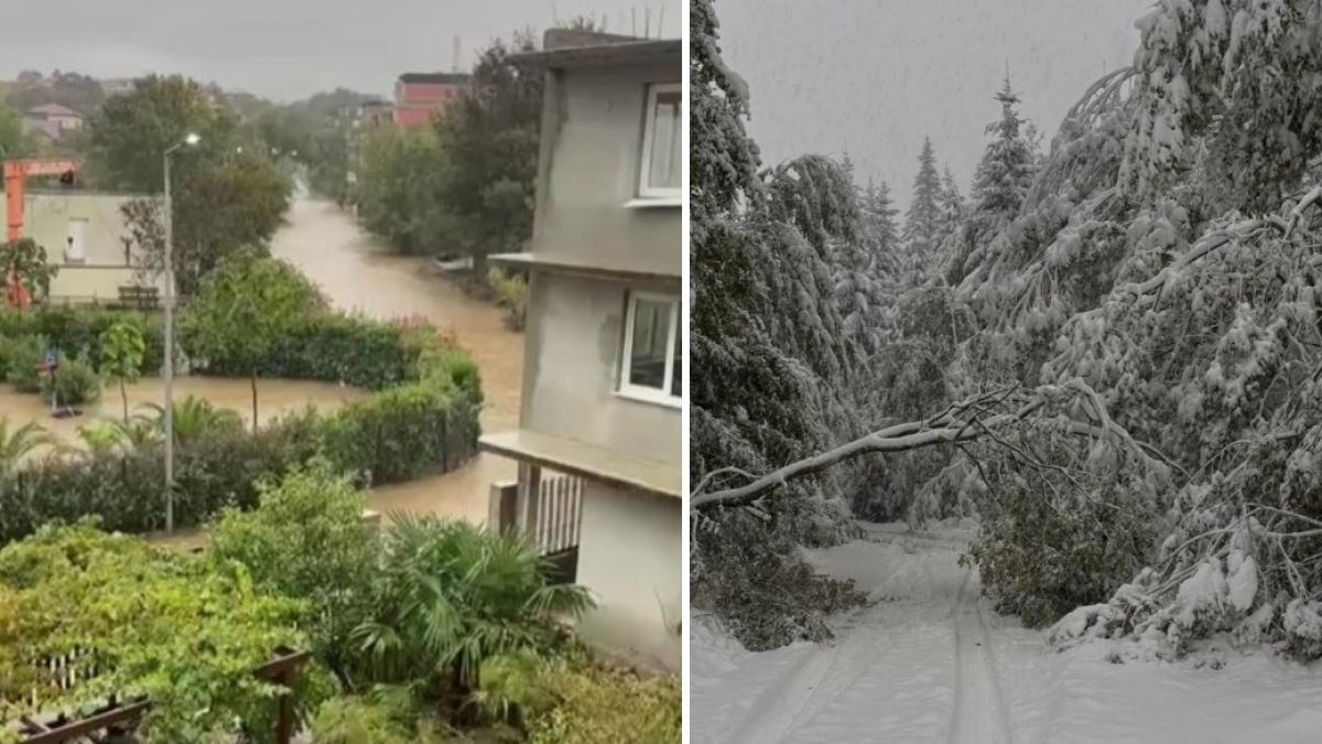 bulgaria devastata de inundatii si ninsori mai multe hoteluri au fost inundate si scolile au fost inchise din cauza vremii extreme