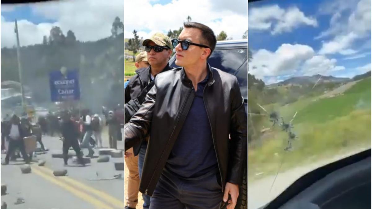 tentativa de asasinat asupra presedintelui ecuadorului masina sa a fost atacata gloante si pietre