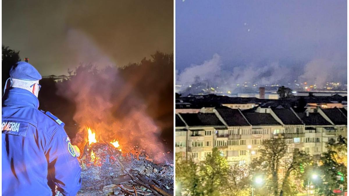 gest inconstient o femeie a dat foc la deseuri chiar langa o magistrala de gaz din bistrita