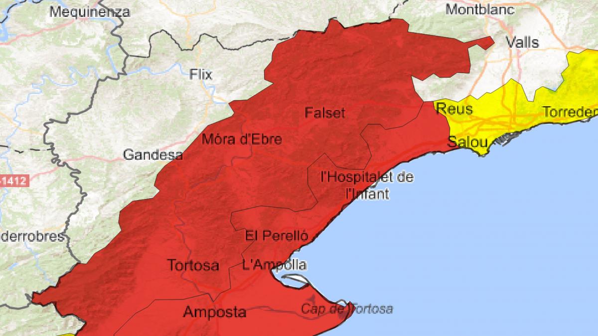 o alerta rosie de ploi puternice a fost emisa in regiunea catalonia dupa inundatiile din ibiza
