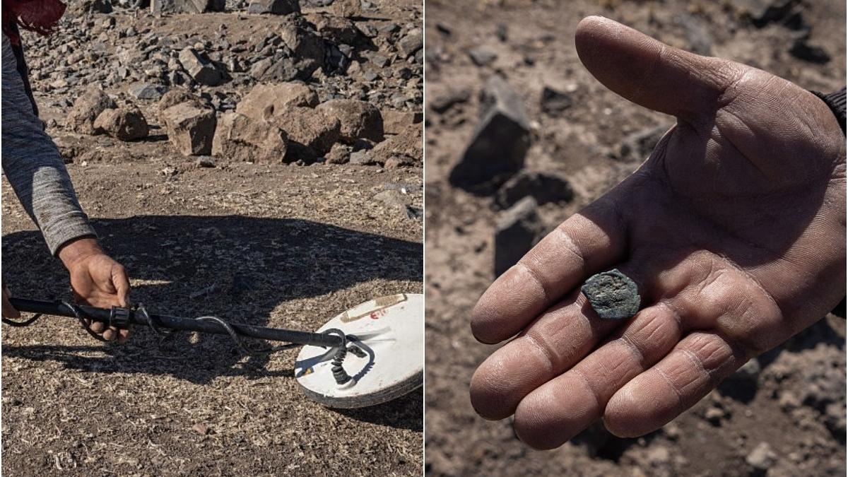 o comoara bizantina veche de 1 400 de ani a fost descoperita in estul marii galileii 97 de monede de aur si zeci de bijuterii delicate