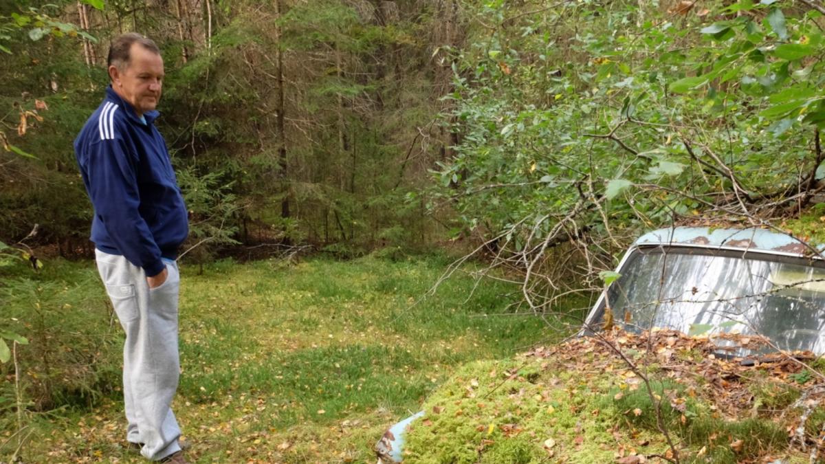 un barbat care si a abandonat masina intr o padure a gasit o dupa 40 de ani in exact acelasi loc ford anglia arata neasteptat de bine