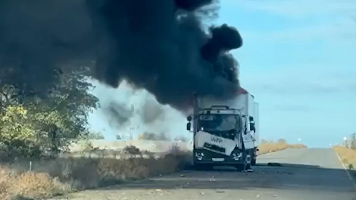 un convoi umanitar al onu a fost atacat de rusia in sudul ucrainei camioanele cu ajutoare au fost lovite de drone