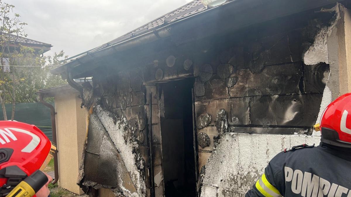 incendiu la o magazie lipita de un azil de batrani din ilfov o persoana a fost gasita moarta