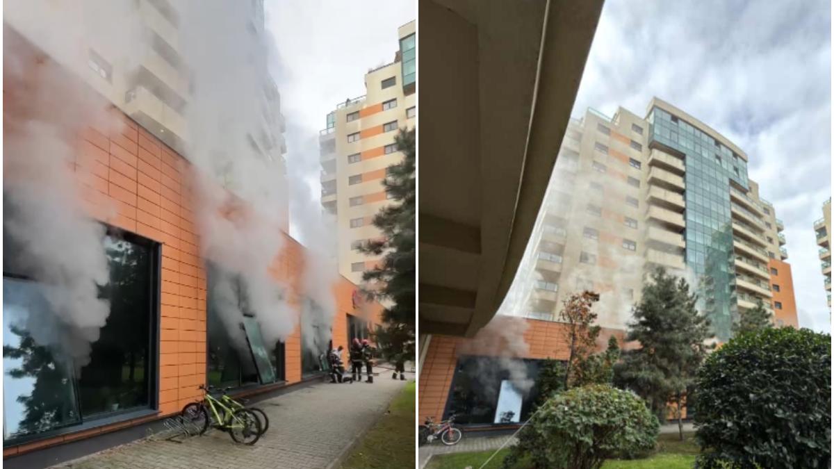 incendiu puternic in calea plevnei din bucuresti sunt degajari mari de fum a fost emis mesaj ro alert