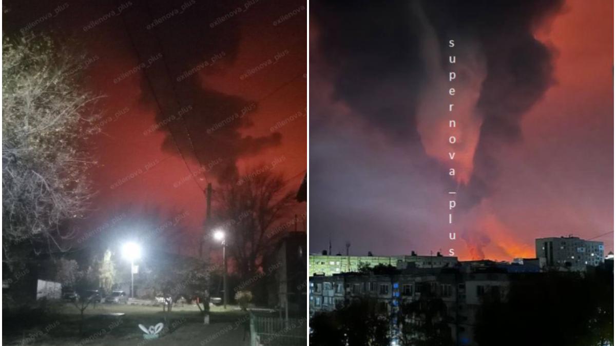 un atac cu drone ucrainene a provocat un incendiu la cea mai mare uzina de procesare a gazului din lume in rusia