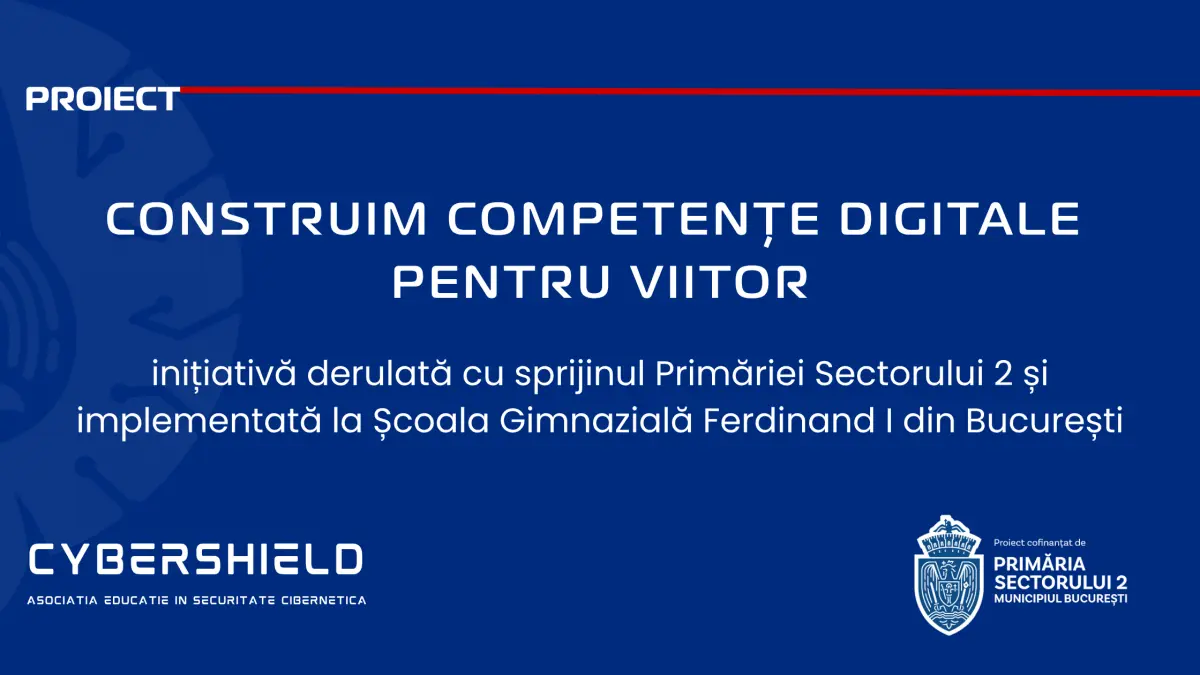 parteneriat strategic pentru siguranta digitala cybershield si primaria sectorului 2 aduc educatia cibernetica aplicata in scoli