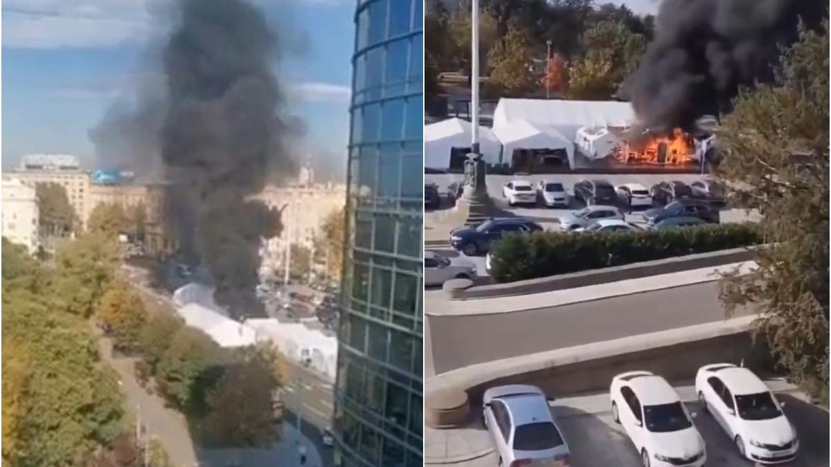 focuri de arma si incendiu langa parlamentul din belgrad presedintele pro rus aleksandar vucic denunta un act terorist