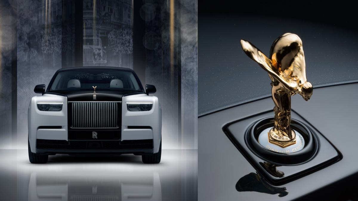 rolls royce celebreaza phantom printr un model cu figurina spirit of ecstasy din aur masiv cum arata centenary vor exista doar 25
