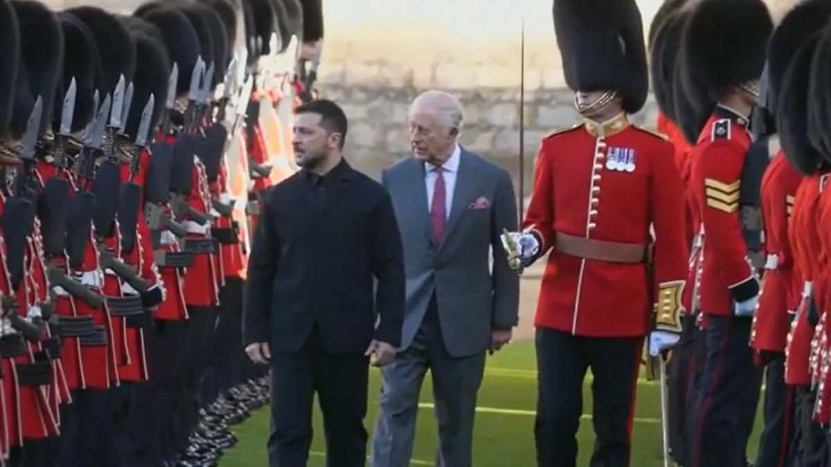 volodimir zelenski primit de regele charles inaintea summit ului de la londra
