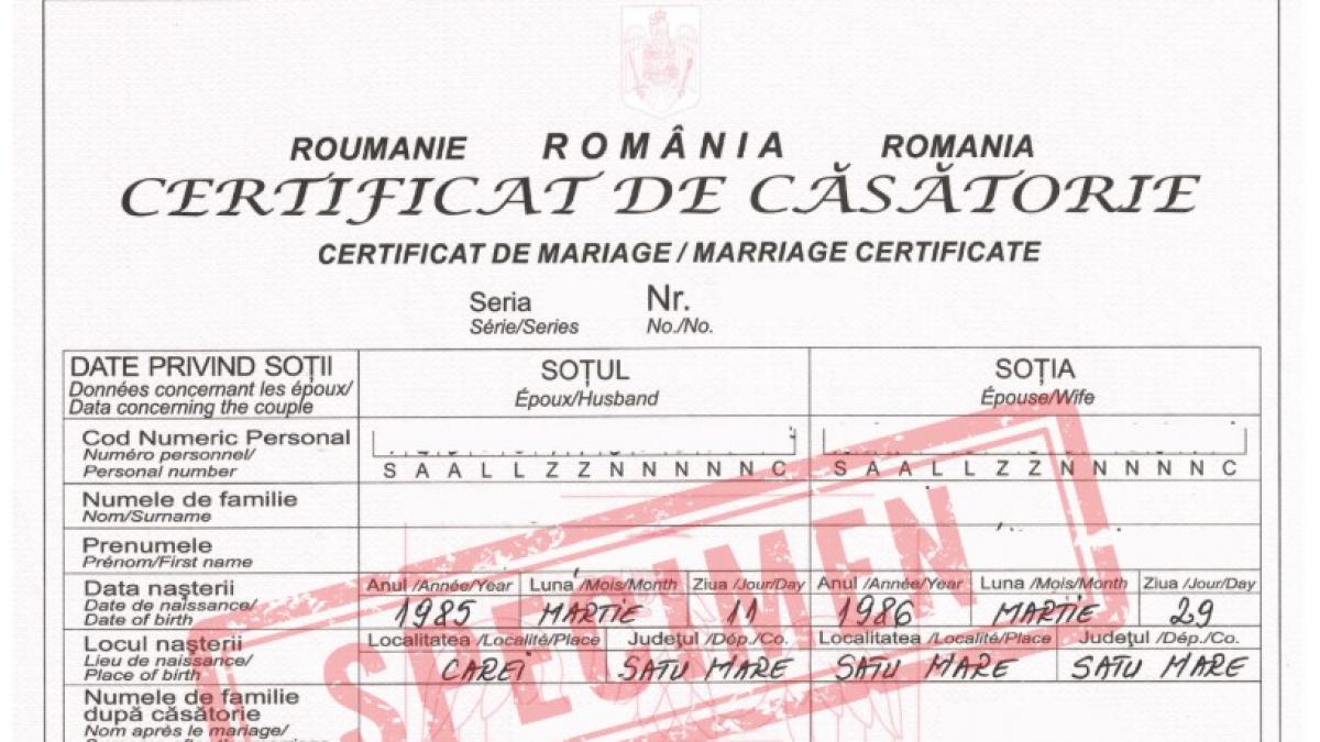 mai plastifierea certificatelor de nastere sau de casatorie nu e legala