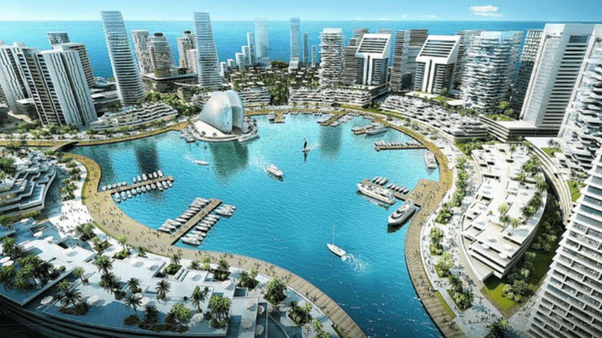 Mega-orașul construit pe o insulă artificială din ocean e 80% gata. Cum arată acum vs. viitorul Eko Atlantic, numit „Dubaiul Africii”