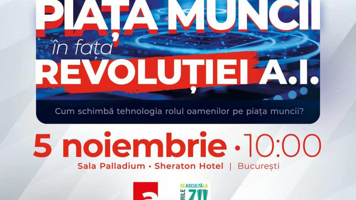 Antena Academy și Antena Group organizează prima conferință dedicată impactului inteligenței artificiale asupra profesiilor viitorului