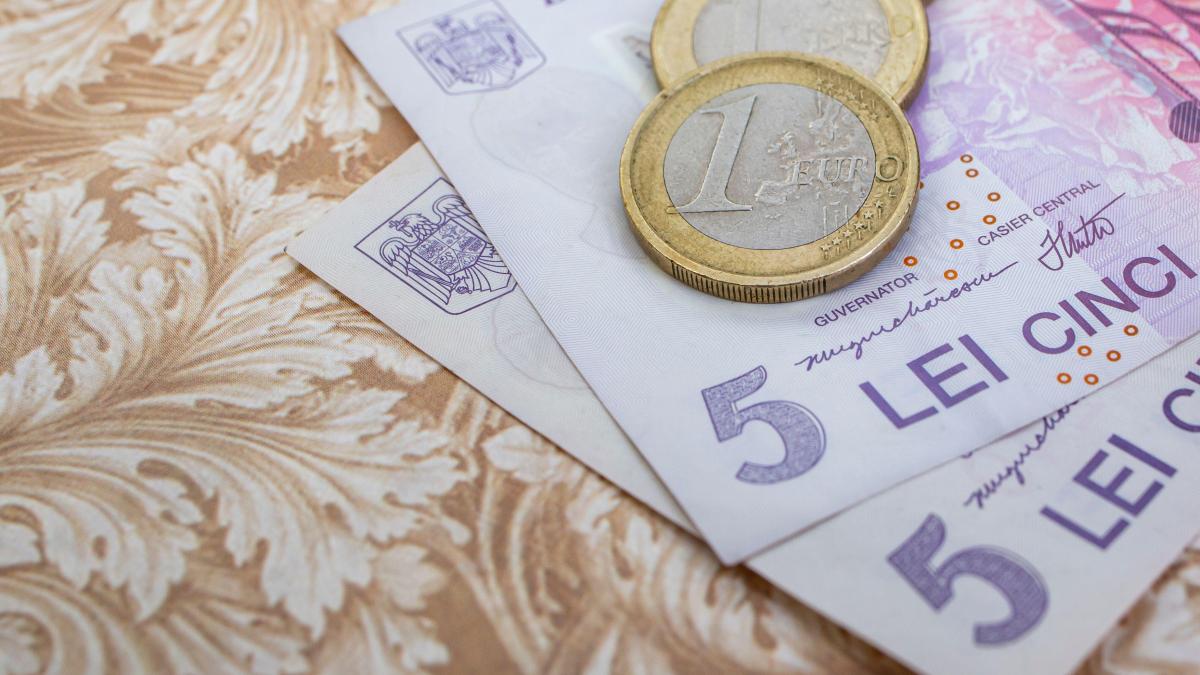 leul s a depreciat in raport cu euro si dolarul american