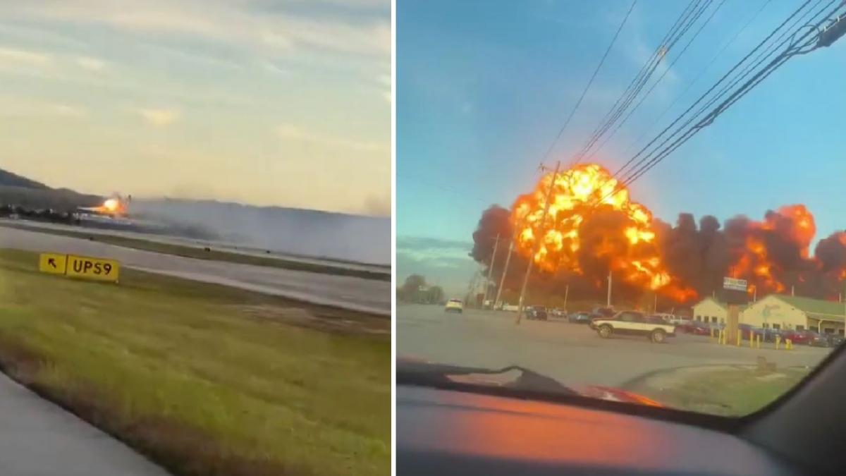 un avion cargo s a prabusit langa un aeroport din kentucky cel putin 7 oameni au murit si alti 11 au fost raniti