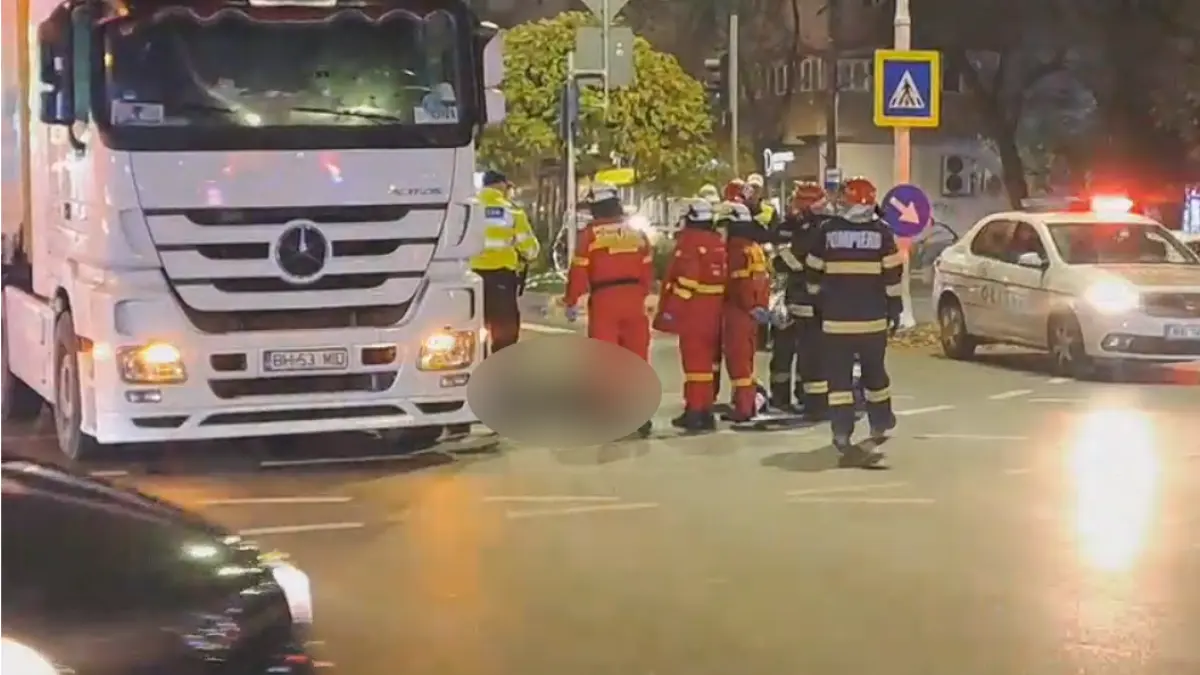 un pieton a murit dupa ce a fost lovit de un camion in sectorul 6 al capitalei
