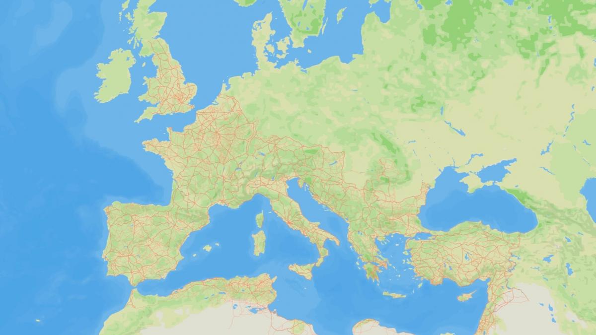 o noua harta cu reteaua de drumuri a imperiului roman ce totaliza 300 000 de kilometri arata cat de sofisticata era aceasta
