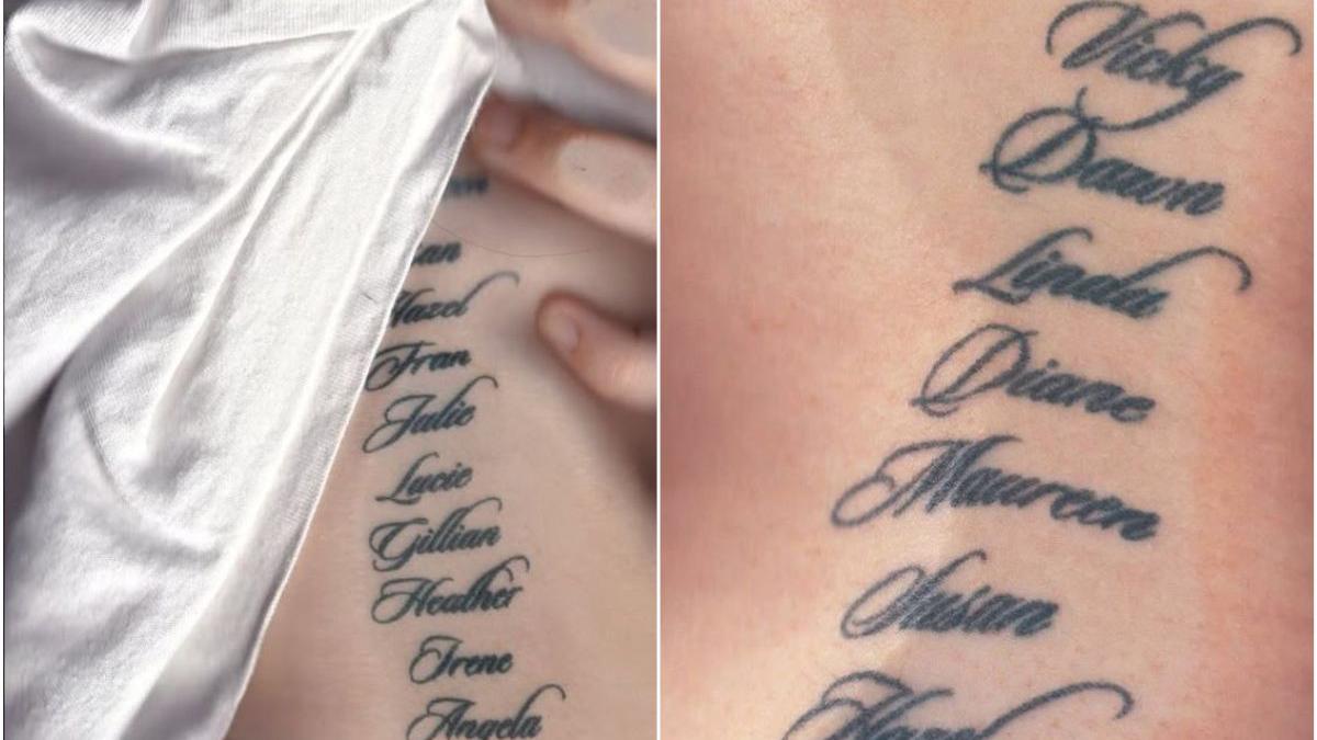 de ce mi am tatuat pe corp numele mamelor tuturor fostilor mei iubiti femeia care spune ca e o lucrare de arta