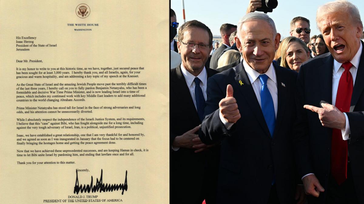 donald trump i a trimis o scrisoare presedintelui herzog in care ii cere sa l gratieze pe netanyahu bibi a luptat alaturi de mine