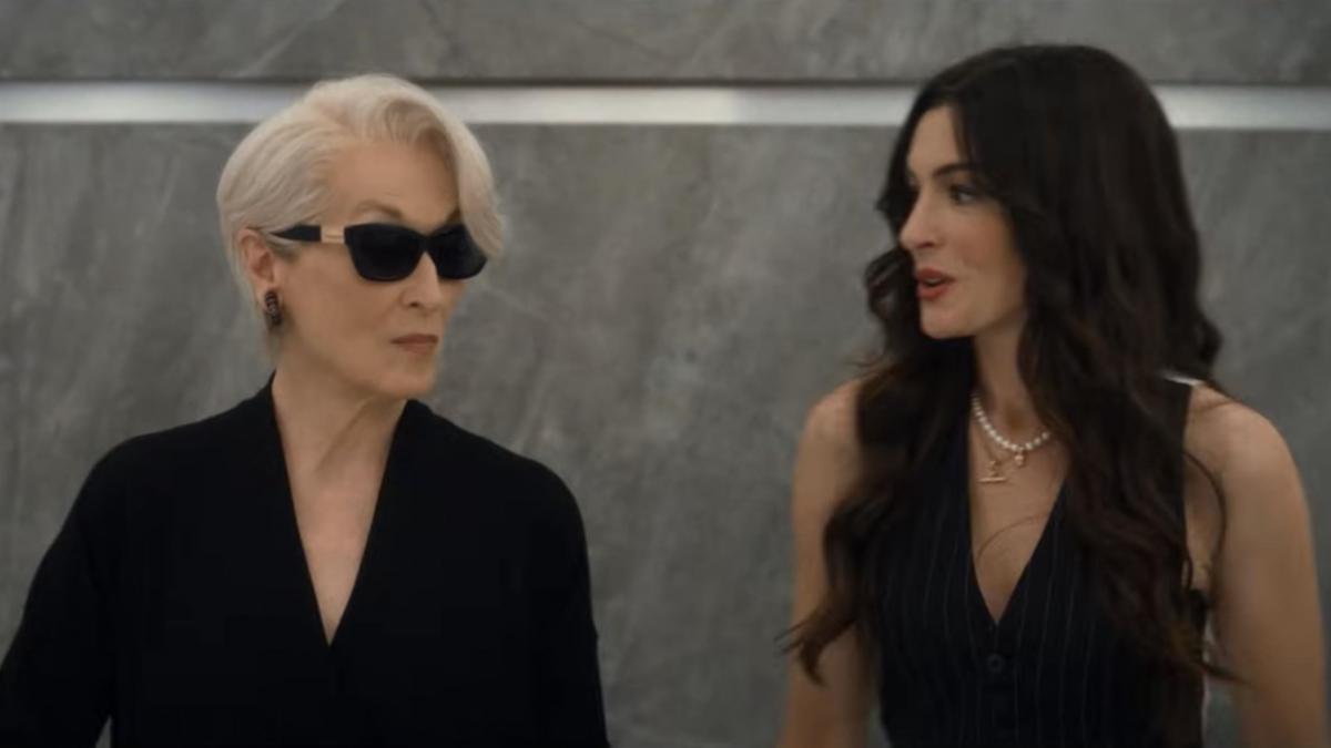 trailer ul oficial pentru diavolul se imbraca de la prada 2 a aparut prima scena cum se reunesc miranda si andy dupa 20 de ani