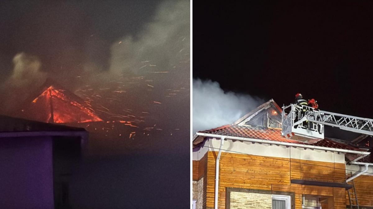 incendiu la o pensiune din tulcea aproape 50 de oameni s au autoevacuat iar administratorul claririi a suferit arsuri