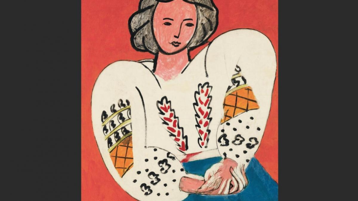 la blouse roumaine de matisse vine la bucuresti cand puteti vedea cel mai scump tablou care a ajuns vreodata in romania