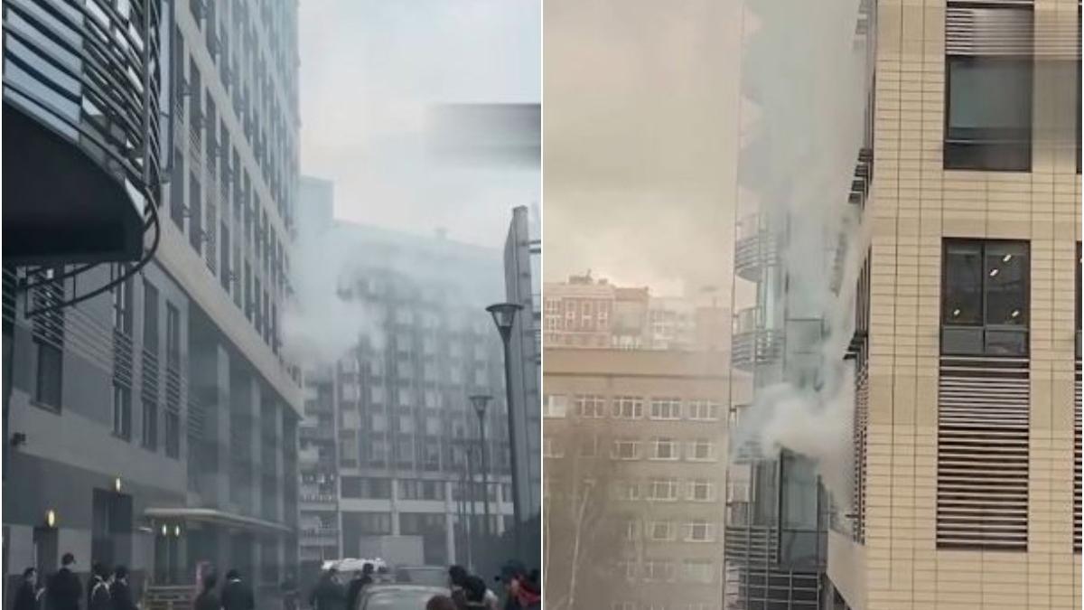 arde un hotel de lux la moscova sute de oameni au fost evacuati