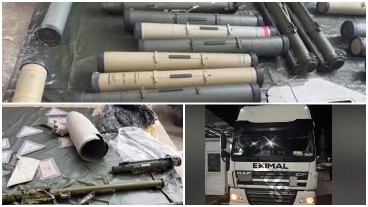 camionul oprit la granita cu moldova era plin cu arme de razboi 20 de lansatoare antitanc 7 lansatoare de grenade si munitie