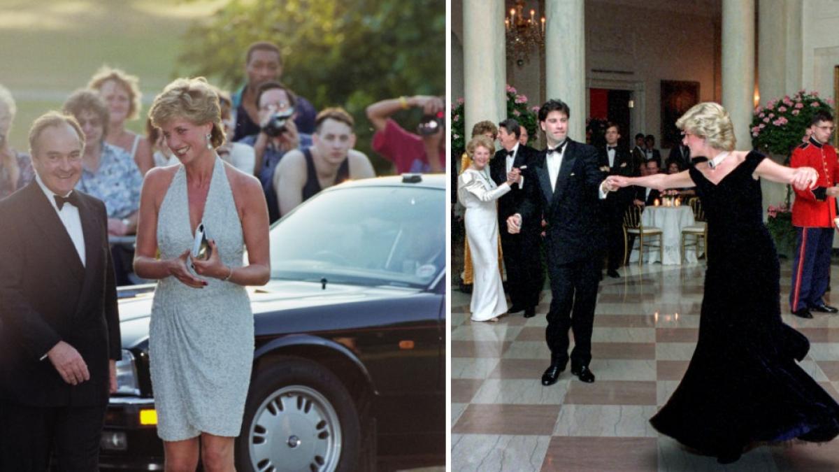 noua statuie de ceara a printesei diana in emblematica revenge dress a fost expusa intr un muzeu din paris